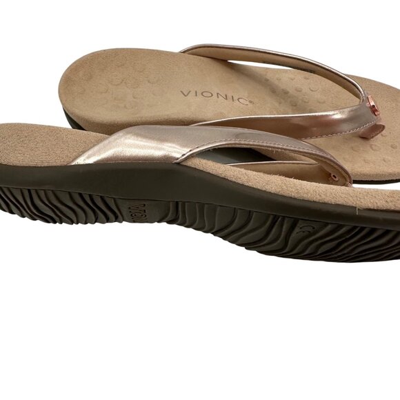 Vionic Womens Davina Rose Gold Orthotic Sandals Size 8 - Picture 5 of 10